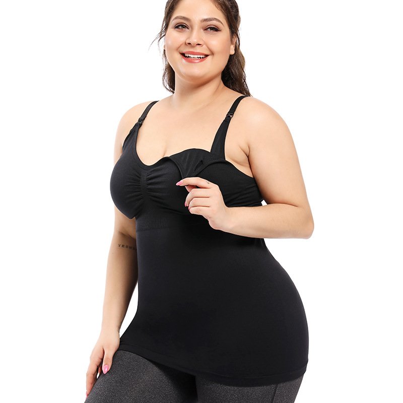 Seamless Plus-Size Nursing Camisole CJXP001 - Imagen 2