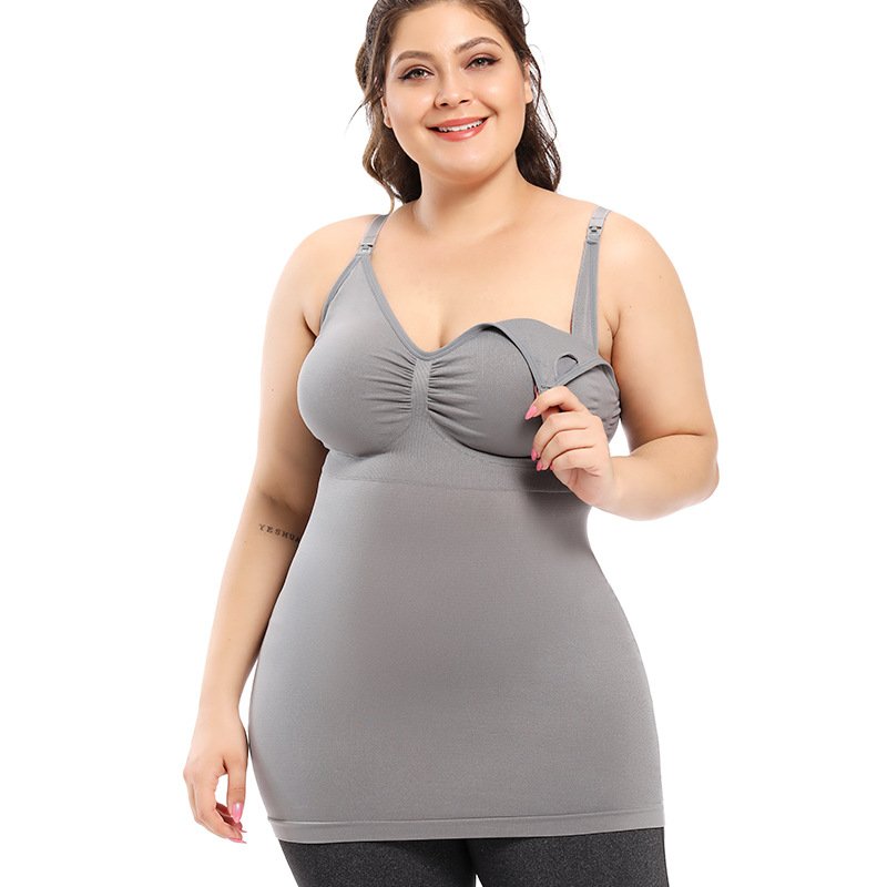 Seamless Plus-Size Nursing Camisole CJXP001 - Imagen 4