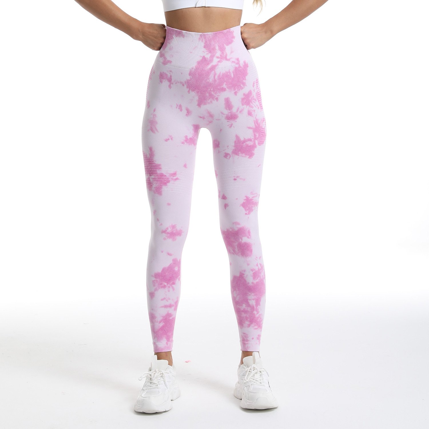 Seamless Tie-Dye Athletic Leggings MML001 - الصورة 5