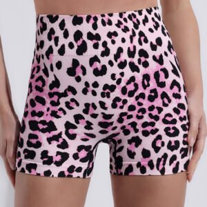 High-Waisted Leopard Print Shorts XYHF001