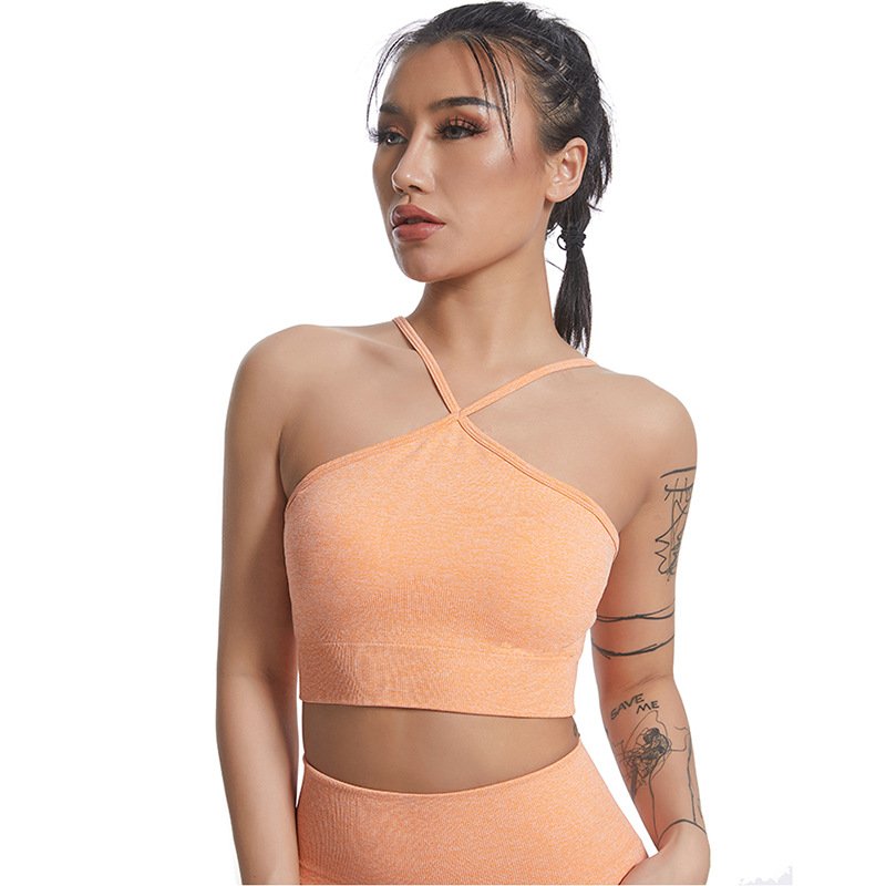 Women's Cross-Strap Sports Crop Top SZB001 - Imagen 3