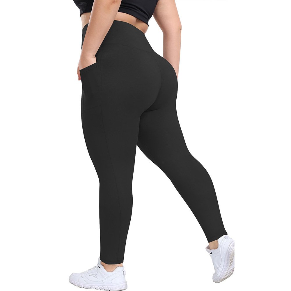 Seamless Plus-Size Yoga Pants XNX001 - Imagen 4