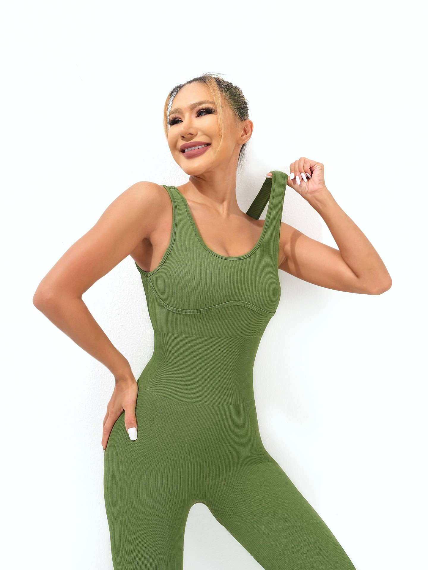 Seamless Sleeveless Wide-Leg Jumpsuit AEFJ001 – Bild 5