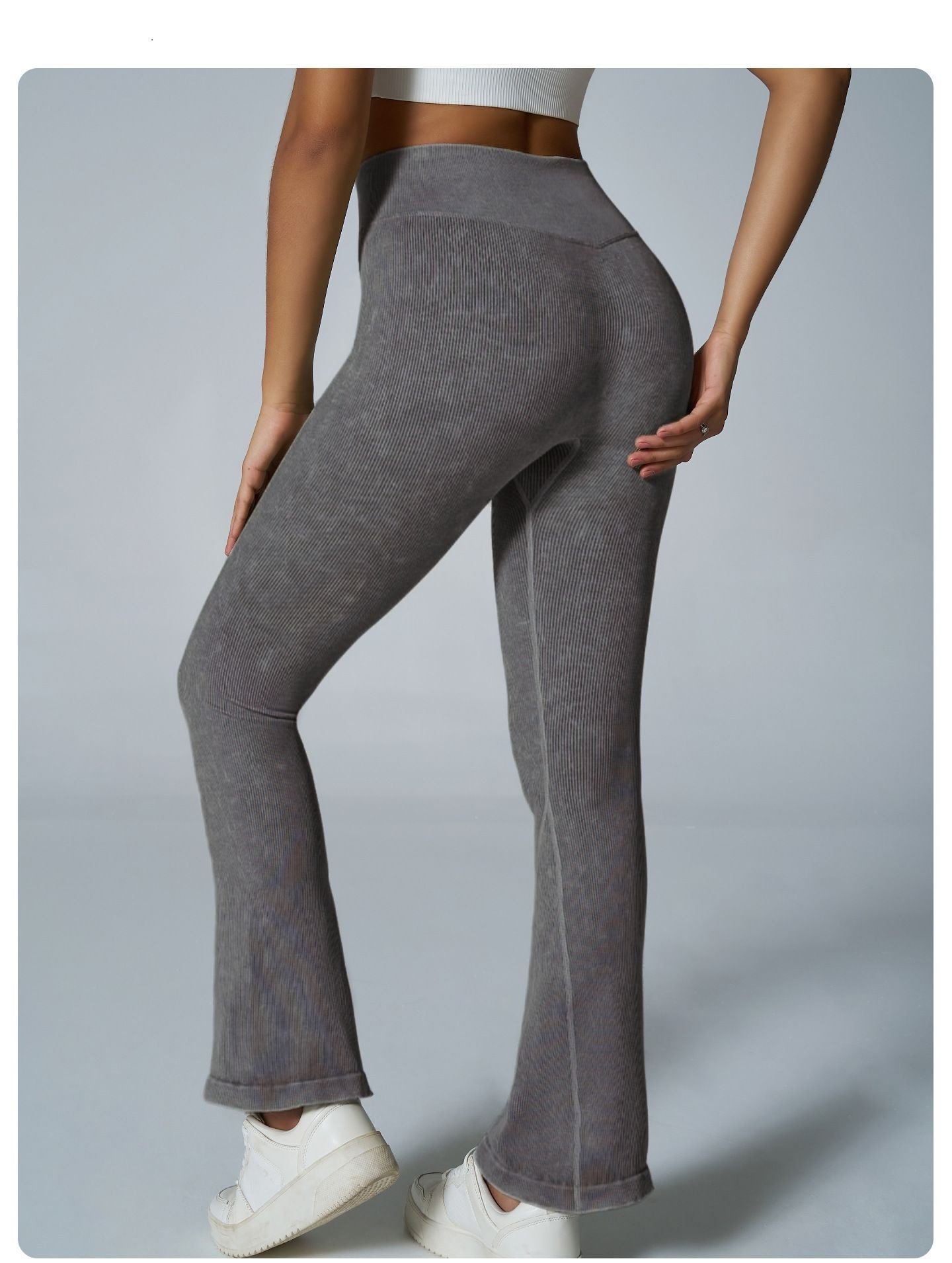 Seamless Wide-Leg Washed Pants YTL006 - Image 5