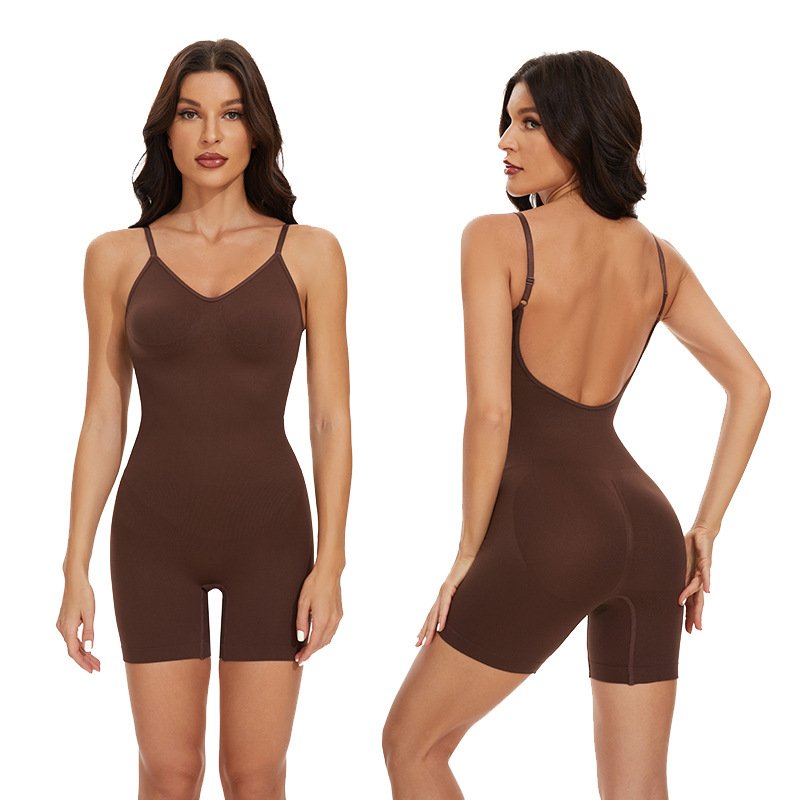 Women's Adjustable Open-Back Bodysuit HYY002