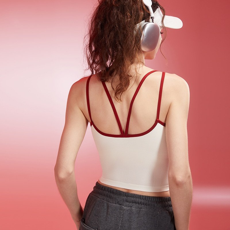 Seamless Contrast-Color Camisole BCI001 - Image 2