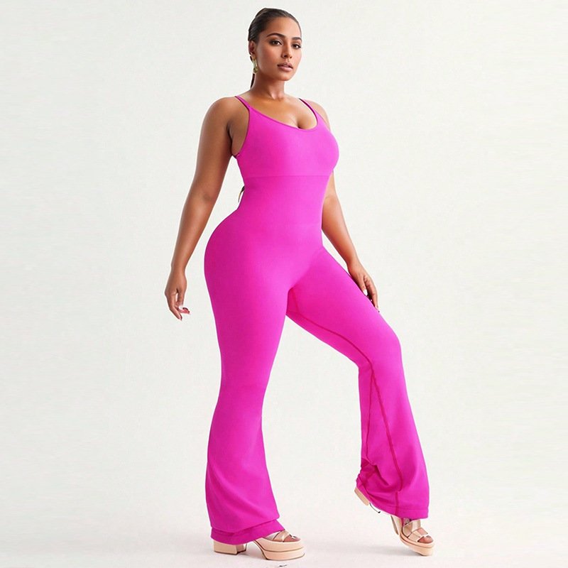 Seamless Plus-Size Wide-Leg Jumpsuit YSP001
