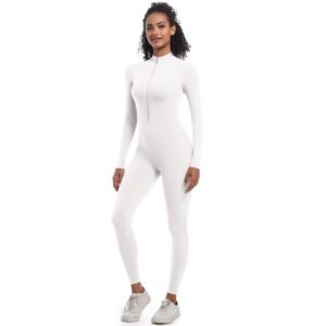 Seamless Zip-Front Long-Sleeve Bodysuit YSKFJ001