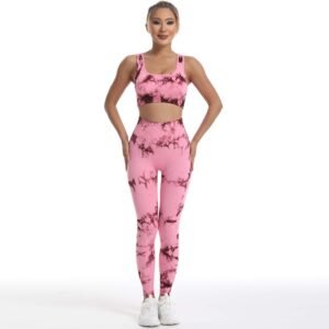 Seamless Tie-Dye Athletic Leggings MML002