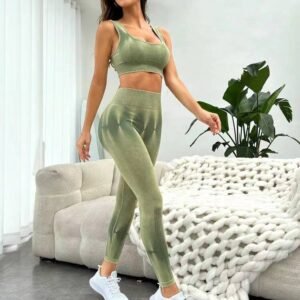 Seamless Tie-Dye Athletic Leggings MML004