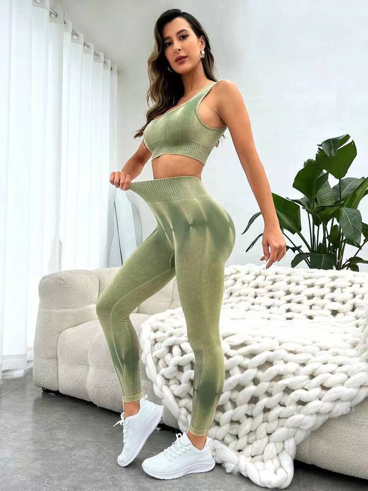 Seamless Tie-Dye Athletic Leggings MML004 – Image 2