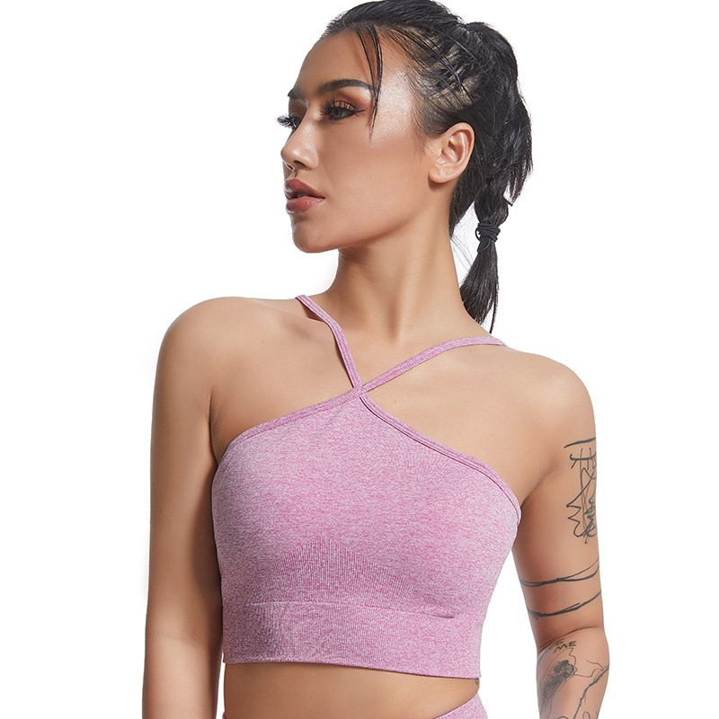 Women's Cross-Strap Sports Crop Top SZB001 - Imagen 4