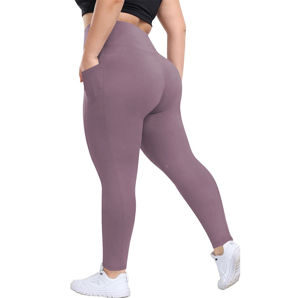 Seamless Plus-Size Yoga Pants XNX001 - Imagen 3