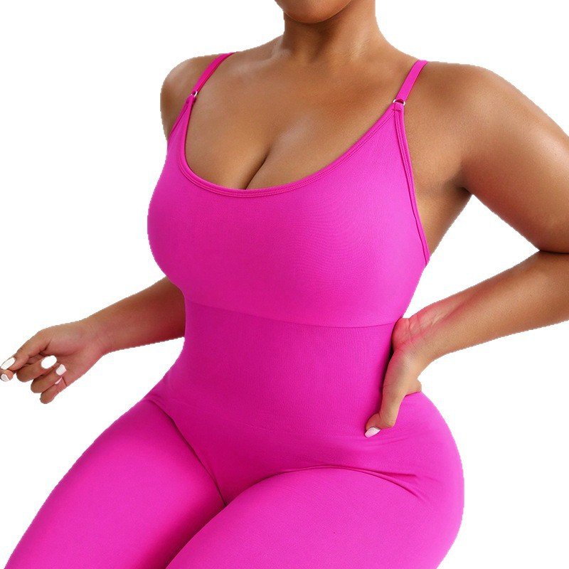 Seamless Plus-Size Wide-Leg Jumpsuit YSP001 - Imagen 3